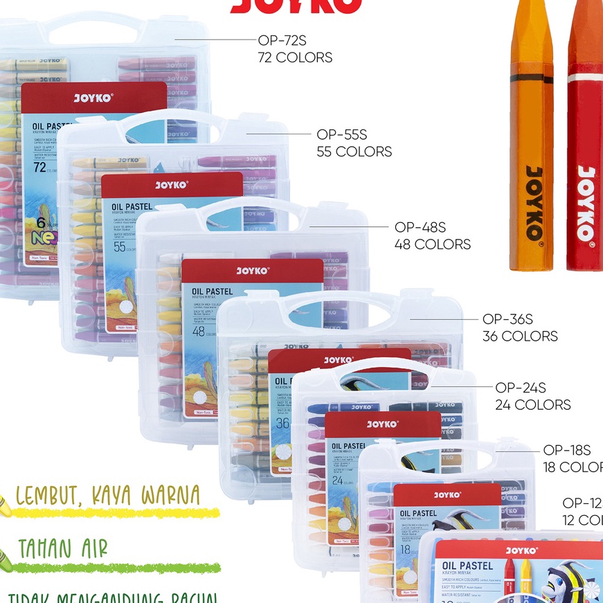 

[㊠BL.☞O) Crayon Krayon Minyak Oil Pastel Joyko / terviral!
