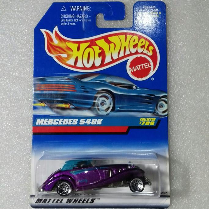 Hot Wheels Mercedes 540k. Classic Car .Blue Card 1997. Full Besi.
