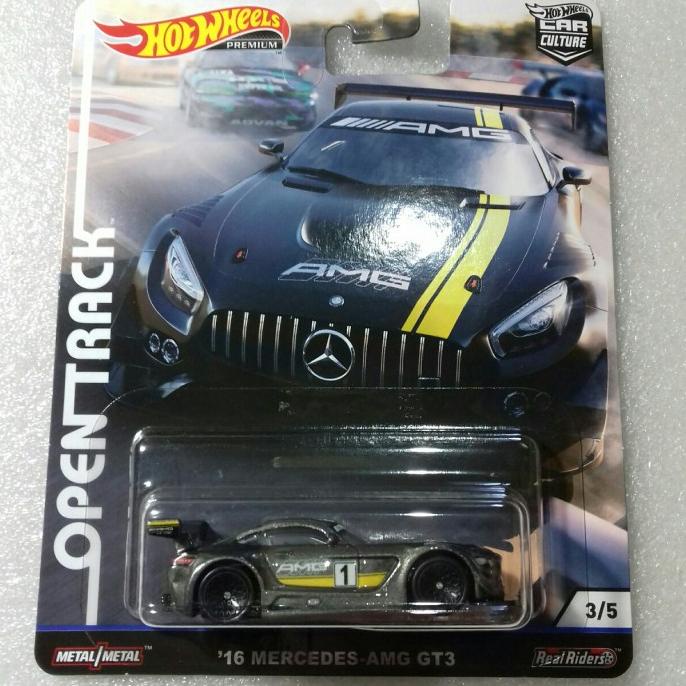 Mainan Hobi Diecast Hot Wheels Premium 16 Mercedes-AMG GT3. Open Track