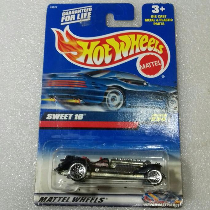 HOT WHEELS SWEET 16. BLUE US CARD 1999. OPEN BAGAGE. FULL BESI. BLACK
