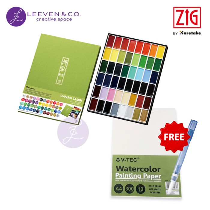 

ZIG KURETAKE WATER COLOUR GANSAI TAMBI MC20/48V