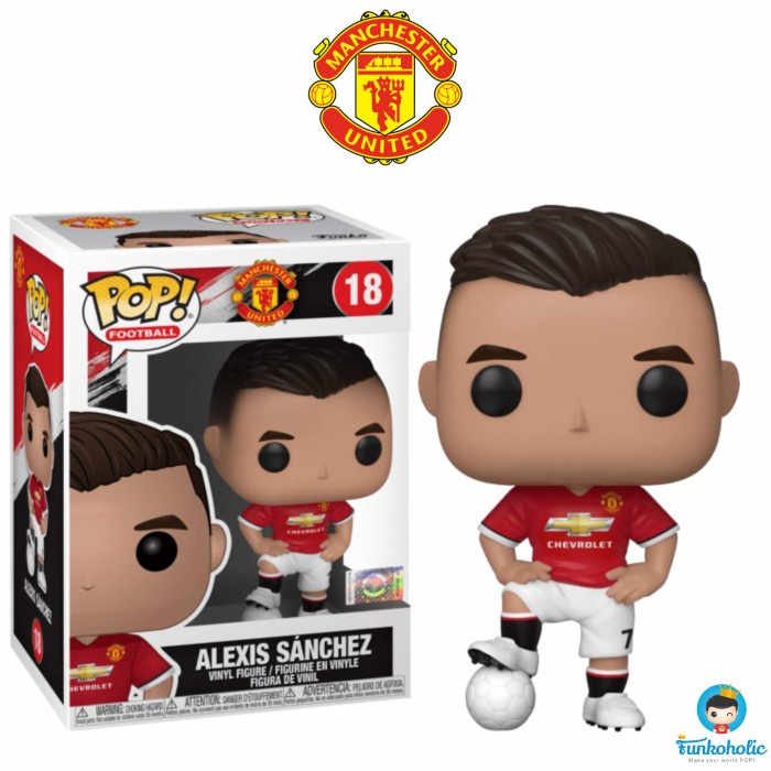 DISKON SPESIAL FUNKO POP FOOTBALL (SOCCER) EPL MANCHESTER UNITED - ALEXIS SANCHEZ 18 TERBARU