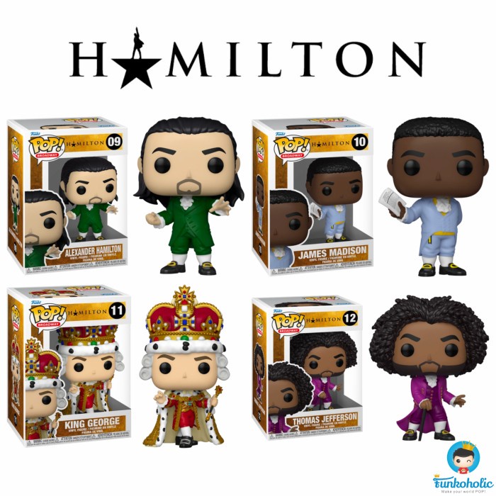 MUST HAVE FUNKO POP SET PROMOTION BROADWAY - HAMILTON [4 ITEMS] TERMURAH