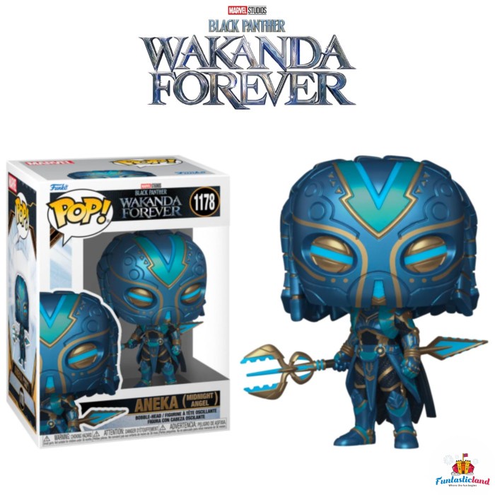 HOT SALE FUNKO POP BLACK PANTHER WAKANDA FOREVER - ANEKA MIDNIGHT ANGEL #1178 TERLARIS