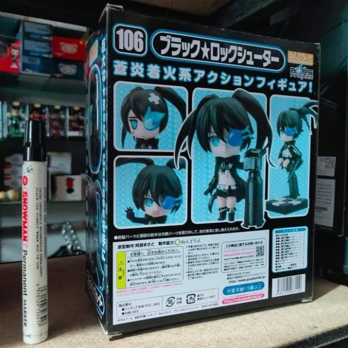 FLASH SALE MAINAN FIGURE BLACK ROCK SHOOTER NENDO 106 NENDOROID RECAST GOODSMILE TERBARU