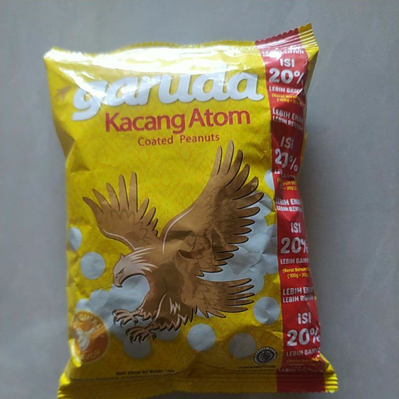 

garuda kacang atom 100gr ori /Snack/ciki/