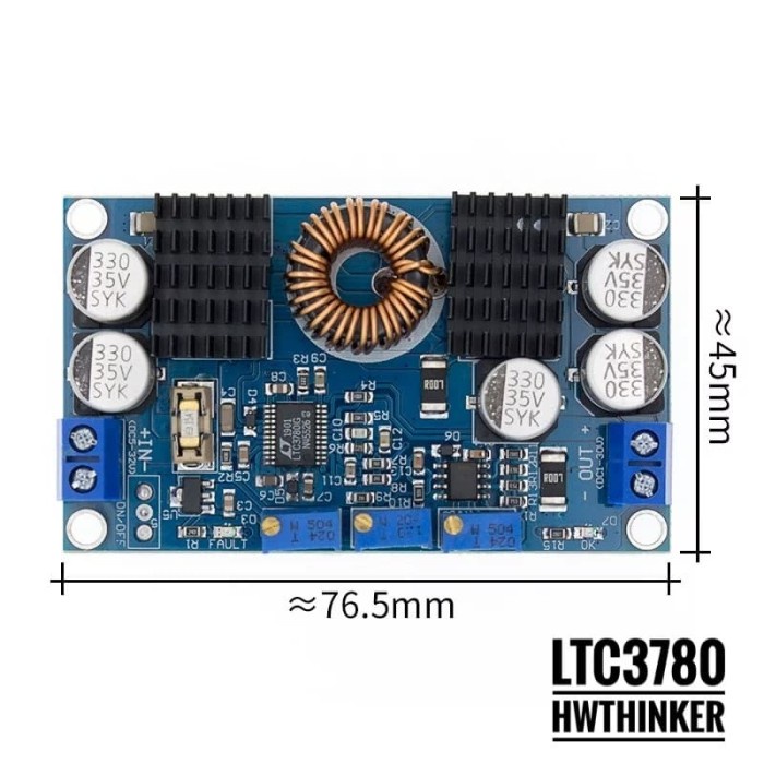 Modul LTC3780 DC Automatic Step Up Down Buck Boost Regulator 10A CC CV