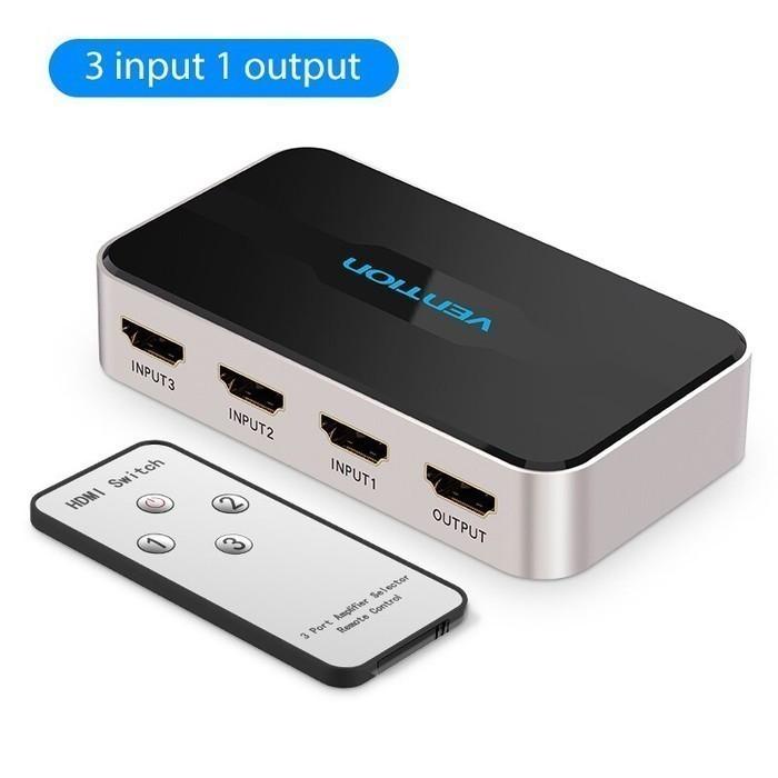 Vention Acd Hdmi Switcher 3 Input 1 Output Hdmi Switch Switcher