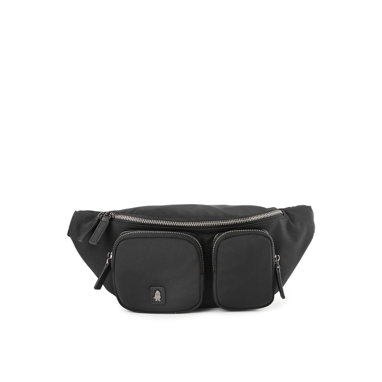 Tas Pinggang Hush Puppies Original Pria Waist Bag Kompartemen utama dengan resleting Santai 100% Ori