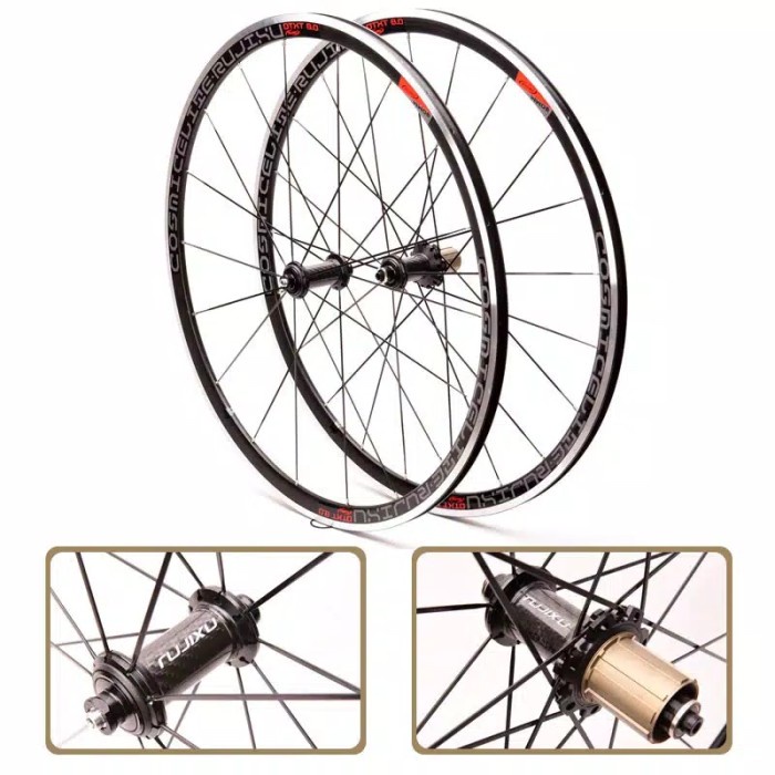 Terlaris Wheelset Rujixu 700C Alloy 30Mm .. Super Ringan & Hub Jangkrik Keras