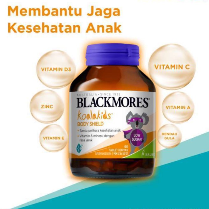 BLACKMORES KIDS BODY SHIELD ISI 60 TABLET / BLACKMORES VITAMIN ANAK
