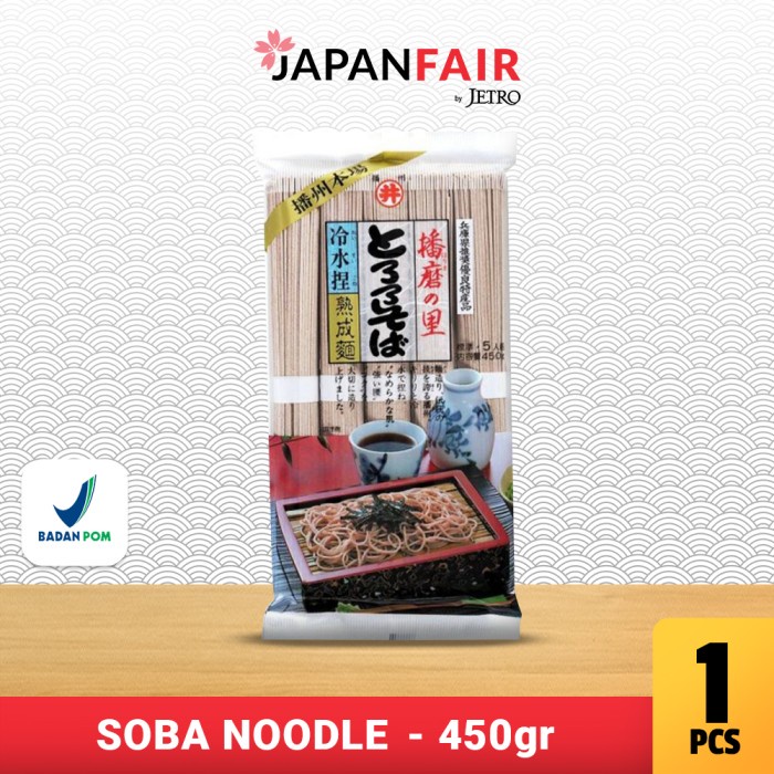 

Mie Jepang Toa Food Harimano-Sato Tororo Soba 450 Gr Bestseller Mie Impor