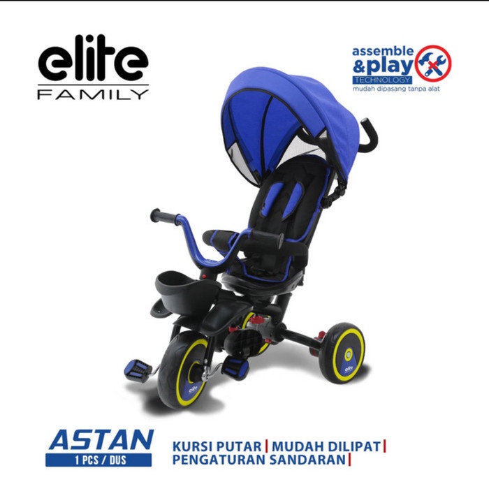 Sepeda Roda 3 Stroller Family Astan Bisa Dilipat Bestseller Alas Stroller