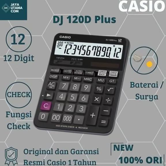 

TER-UPDATE KALKULATOR CASIO DJ-120D PLUS #ORIGINAL