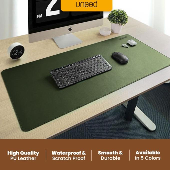 UNEED Premium Mousepad PU Leather Desk Pad Waterproof