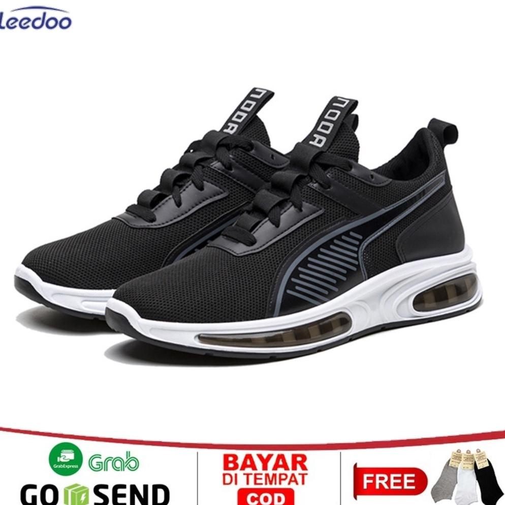 Leedoo Sepatu Sneakers Pria Casual Sepatu Tali Fashion Kasual Sneakers Running Sport Shoes MR503