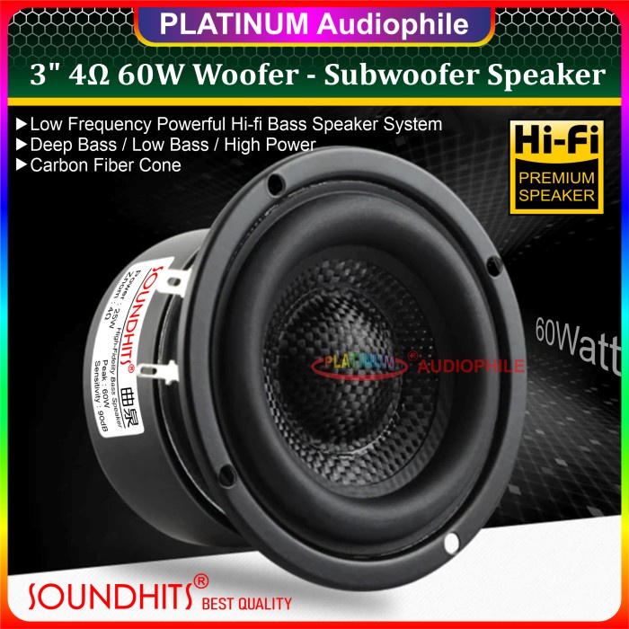 Speaker Subwoofer 3 Inch Woofer Speaker Hifi High Quality Import