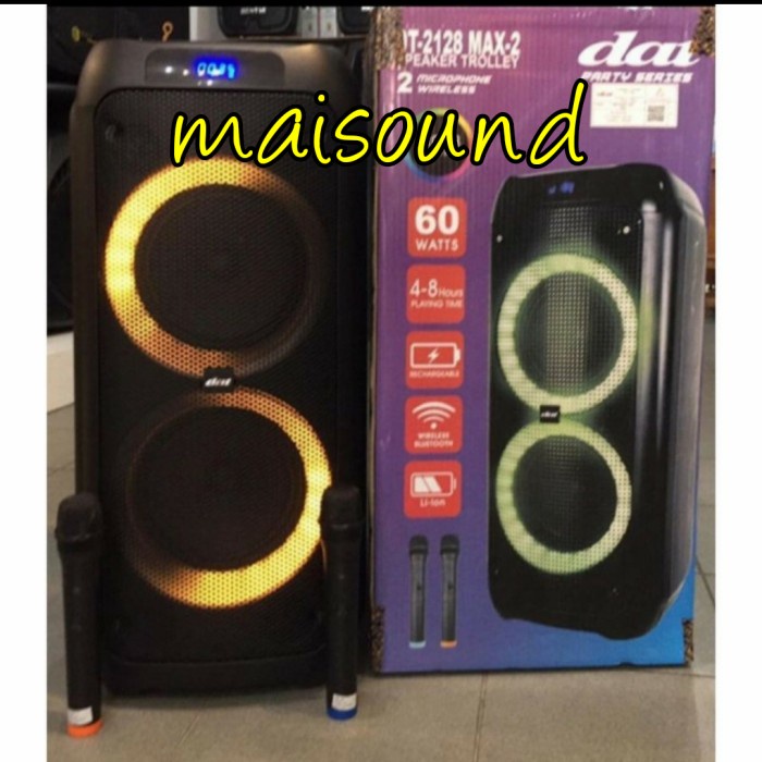 Speaker Portable Dat Dt 2128 Max2 Dat 2128 Max 2 Original Double