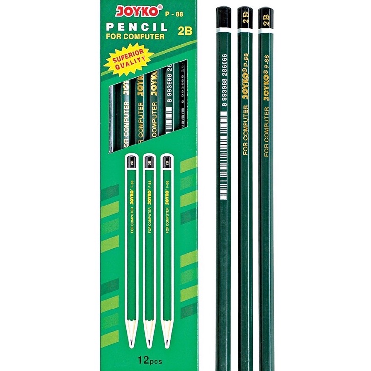 

Terlaku.｀[ 1 Pack ] Pensil 2B Joyko P-88 / P-8126