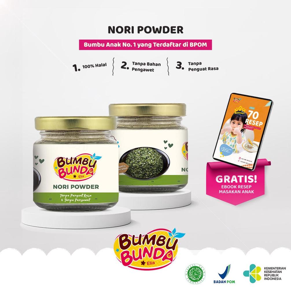 

Big Sale Bumbu Bunda Elia Nori Powder / Bumbu Anak Non Msg / Bumbu Mpasi / Bumbu Tabur / Seaweed Powder / Bubuk Rumput Laut Non Msg Bisa Cod