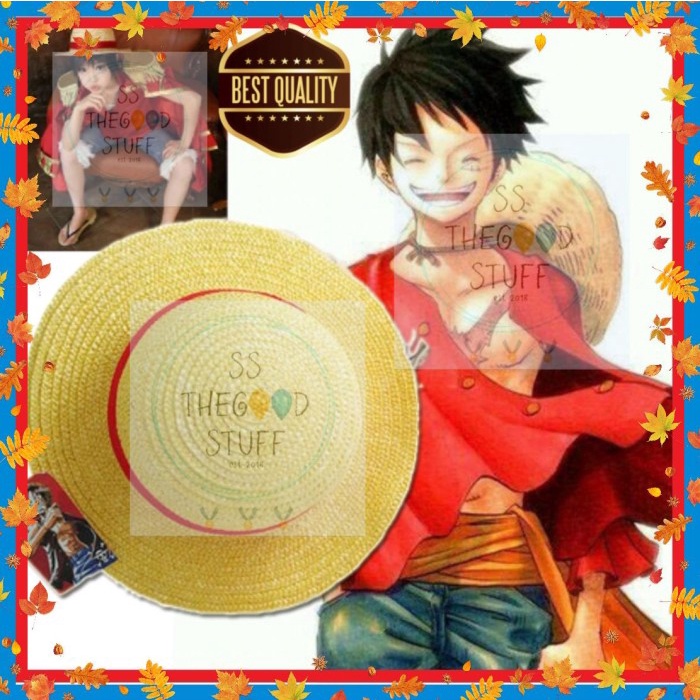 TOPI MUGIWARA NO LUFFY TOPI JERAMI LUFFY ANIME ONE PIECE HAT