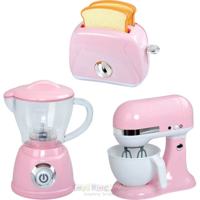 MUST HAVE MAINAN BLENDER MIXER TOASTER ANAK SET PINK TERMURAH