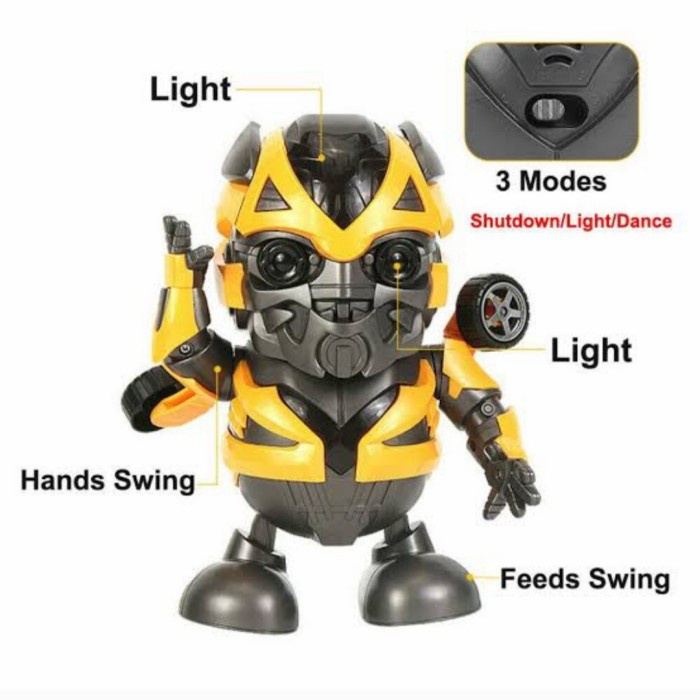 DISKON SPESIAL MAINAN ANAK ROBOT BUMBLEBEE DANCE HERO - SMART DANCE ROBOT SUPER HERO TERBARU