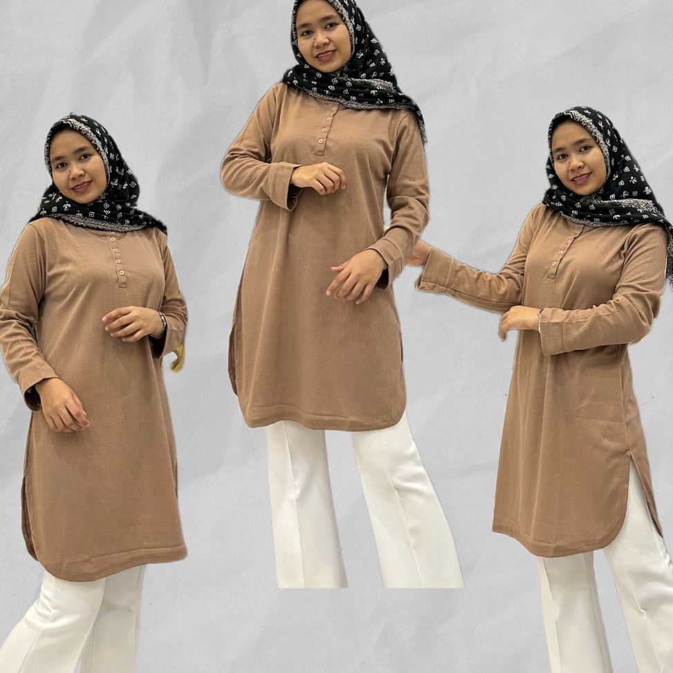 LANGSUNG ATC KAOS TUNIK WANITA KAOS PHENOMENAL / FENOMENAL FULL TAG KAOS POLOS LENGAN PANJANG