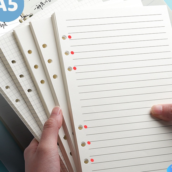 

(☀P-☎S14) Notebook refill Line & Blank KERTAS ISI BINDER A5/B5 LOOSE LEAF 6/20/26 LUBANG 6 RING-Suning Mall siap.dikirim..