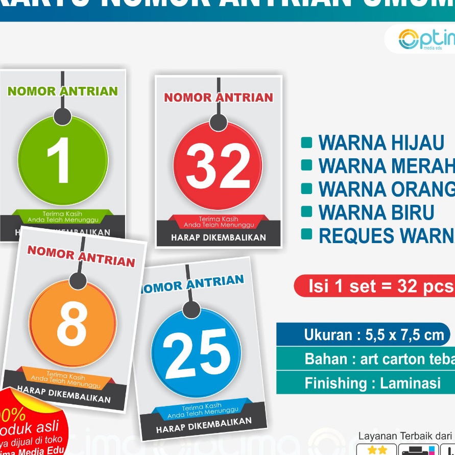 

(13♪ H♡Q] KARTU NOMOR ANTRI / ANTRIAN (UMUM)kekiniian..!