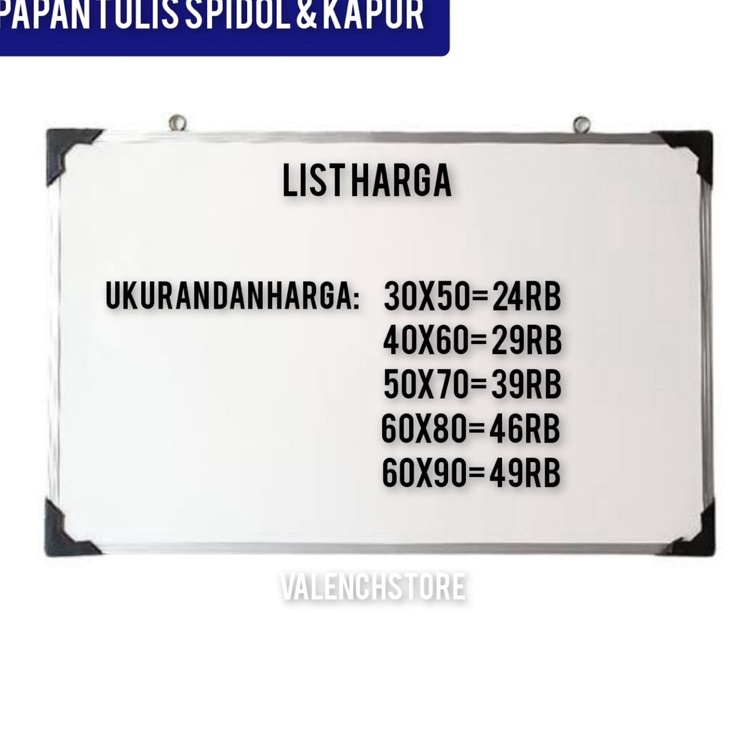 

WJMM9676 Ready Stok Papan Tulis 60X90cm Spidol dan Kapur Whiteboard / Blackboard Ukuran 60X90