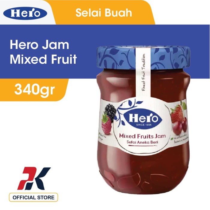 

Hero Jam Mixed Fruit Spread 340gr