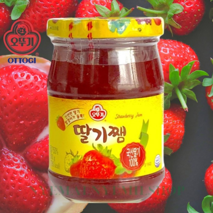 

Ottogi Strawberry Jam Selai Stroberi Korea 300gram
