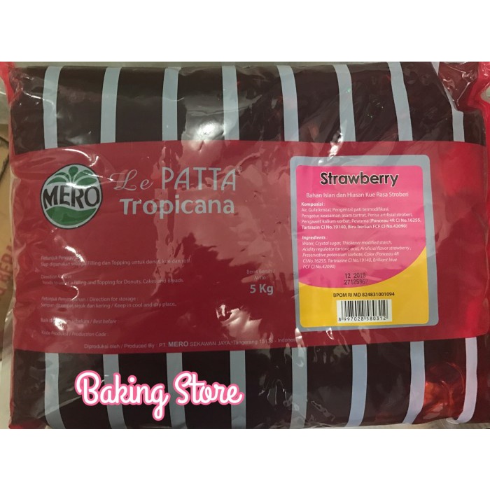 

Selai Strawberry Lepatta 5kg - Gosend Only!!!