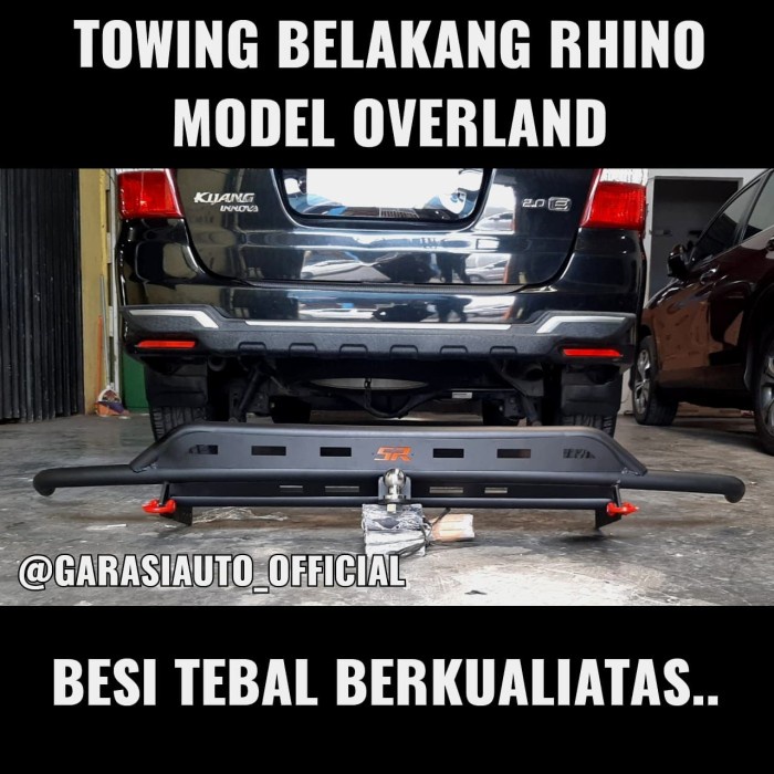 Tanduk Belakang Fortuner VRZ Bumper Towing Rhino Guard Overland Besi best