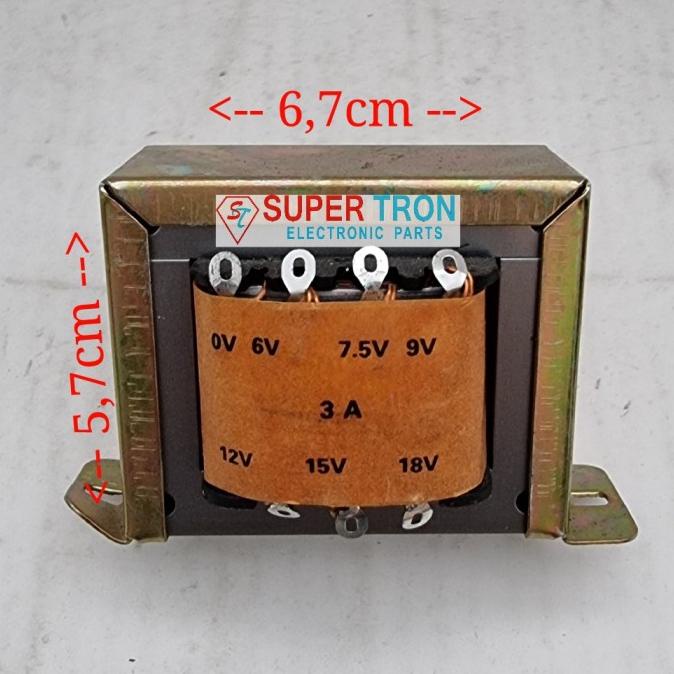 {{{{}}] Trafo 3A Non CT Nol 18V SANKEN