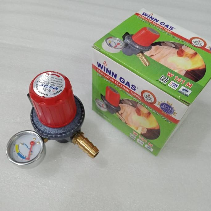 

_^_^_^] Regulator Winn Gas W 181 M Tekanan Tinggi W 181M - Meteran SNI