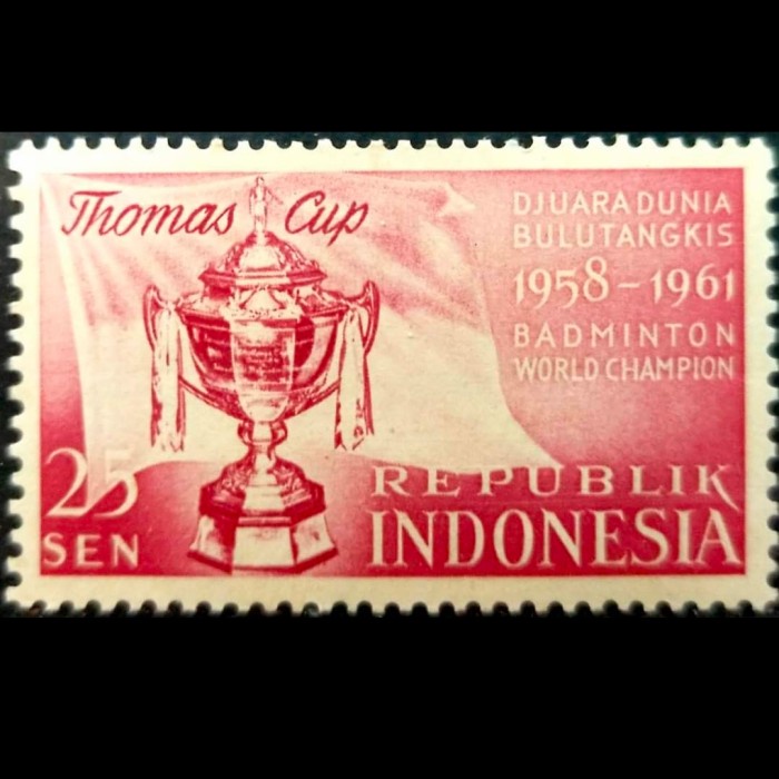 

Bestseller Prangko Indonesia Thomas Cup Salah Cetak (Variasi 220A) Kat.800Rb