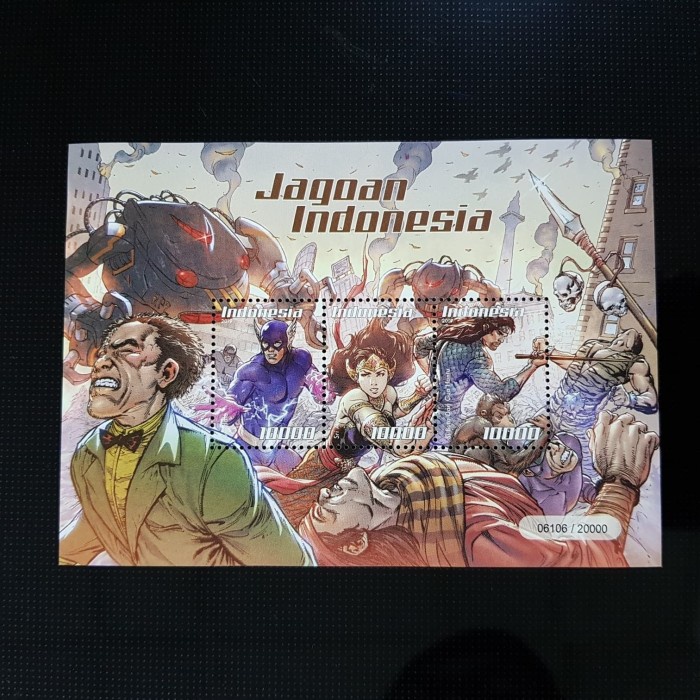 

Bestseller Prangko/Perangko Indonesia. Ss Jagoan Indonesia. Seri Komik