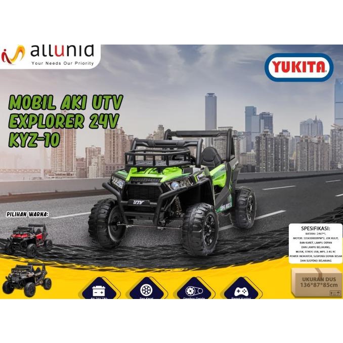 Mainan Anak Mobil Aki Utv Explorer 24V - Kyz 10