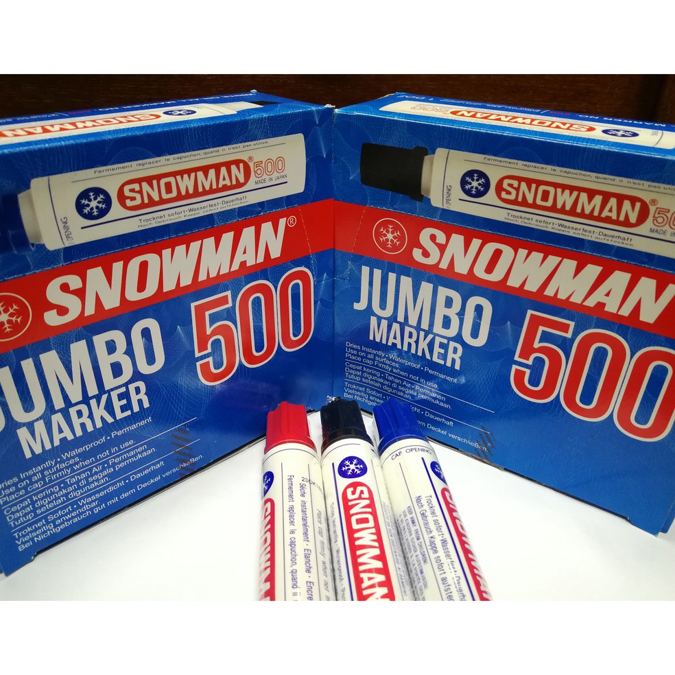 

ZWJY3978 SPIDOL PERMANENT JUMBO MARKER SNOWMAN 500