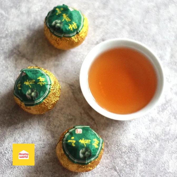 

xiao qing gan tea jeruk pu er, chinese tea jeruk