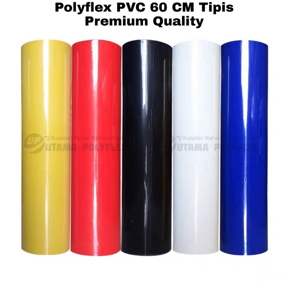 

Star 2.2 Polyflex PVC Lebar 60 CM Sticky Meteran (HOT PEEL) / Poliflex PVC Tipis Premium Quality / Polyflek