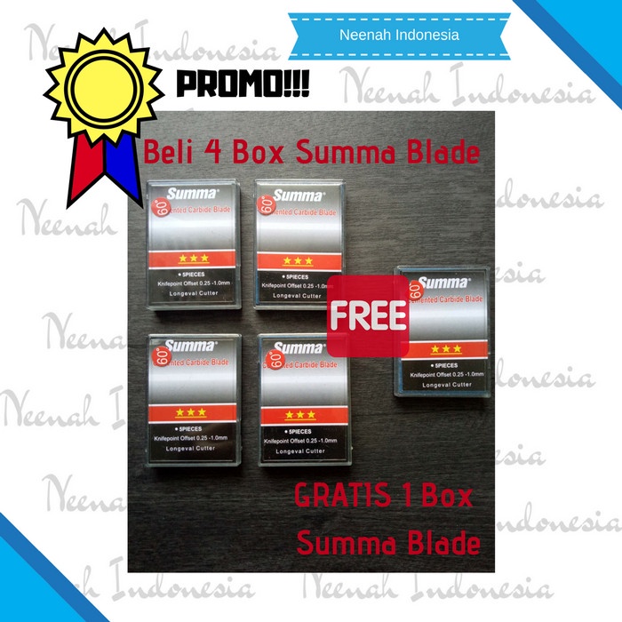 

Terlaris Promo Summa Blade/ Mata Pisau Summa 60 Derajat/ Buy 4 Get 5