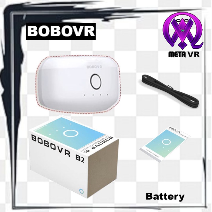 BOBOVR B2 Battery Pack Battery 5200mAh Increase Quest2 About 3 Hours