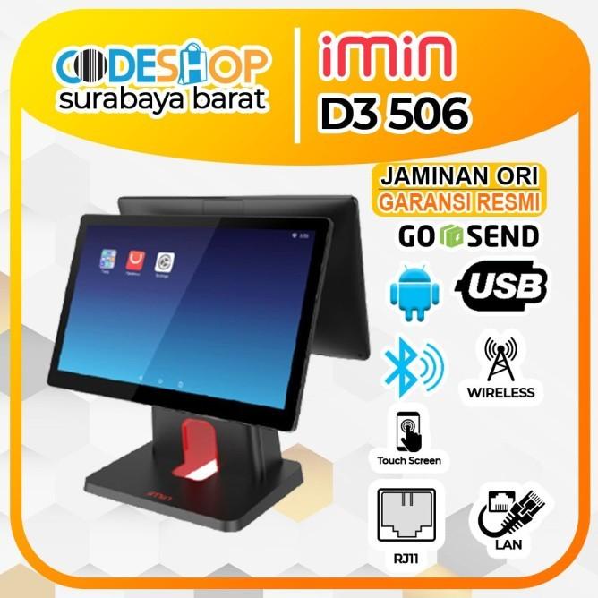 Mesin Kasir Android Imin D3 506 Dual Layar 15,6 Inch 2Gb/16Gb