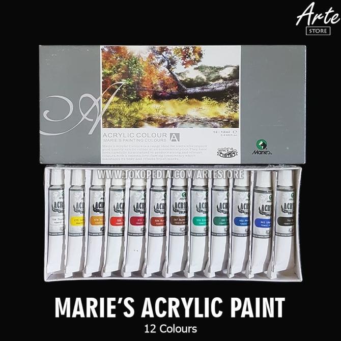 

Cat Acrylic MARIES 12 Warna