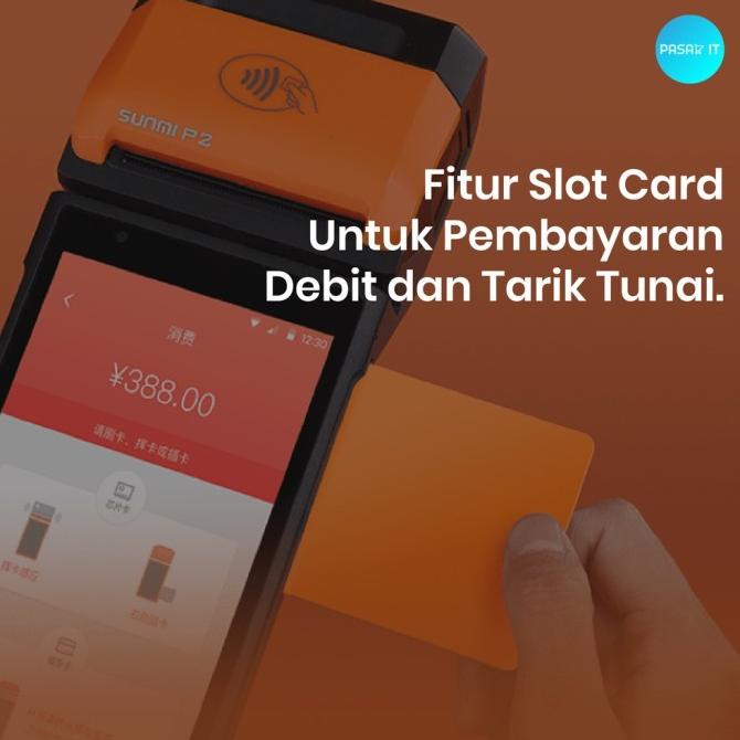 Mesin Kasir Portable Android Sunmi P2 4G Lte Payment Pos Barcode