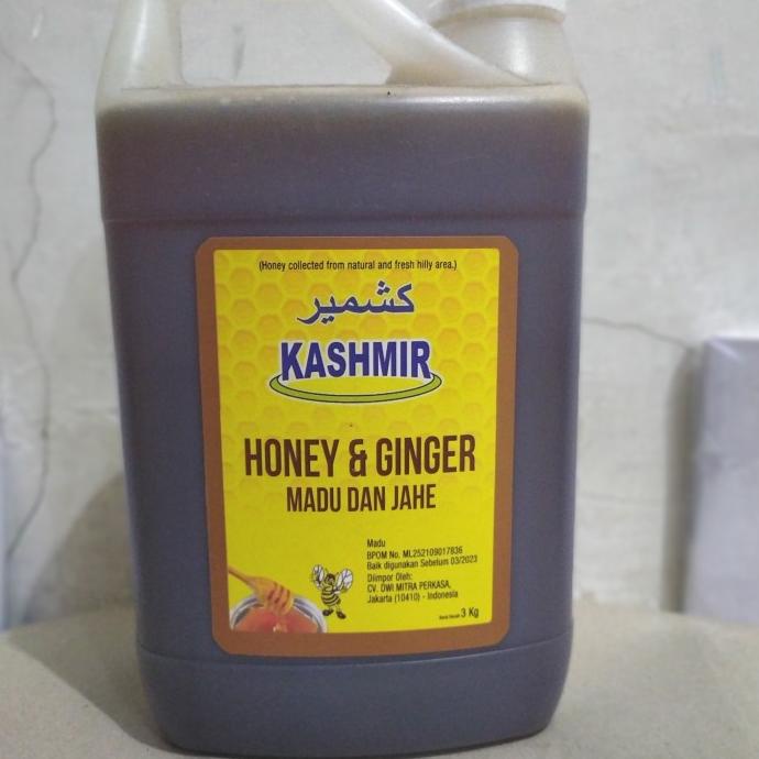 

] Madu Khasmir HONEY & GINGER Madu Dan Jahe Asli ORIGINAL 3Kg 3kg