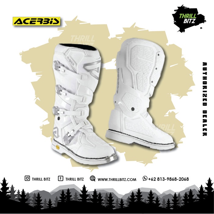 Bestseller Sepatu Acerbis X Rock Boots - White Size 43